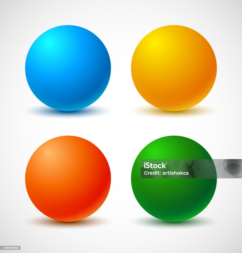 Set of colorful balls. Set of colorful balls. Vector illustration. Sphere stock vector