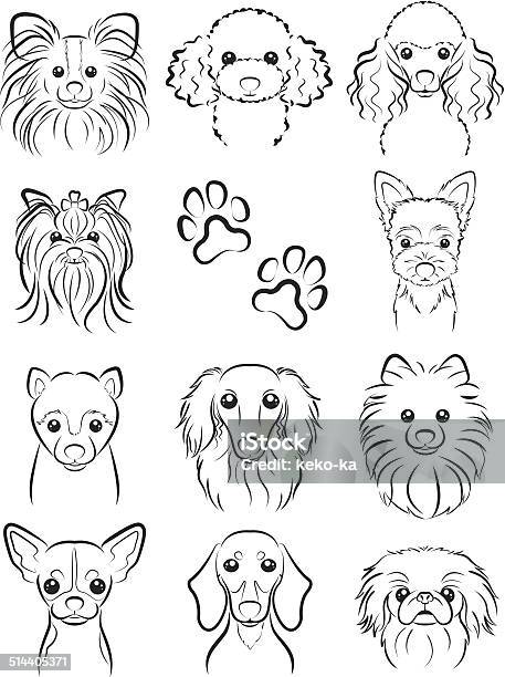 Dog Line Drawing Stock Illustration - Download Image Now - Dog, Chihuahua - Dog, Line Art