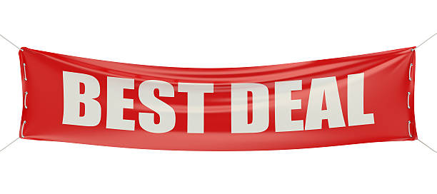 istock Best deal concept on the red banner 514405760