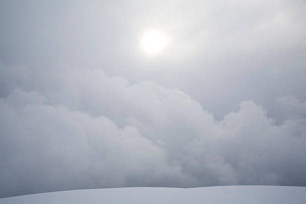 The arrival of the snowstorm.