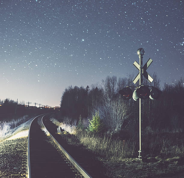 istock Railroad Crossing in the Stars 514408962