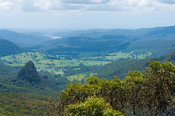 istock Beautiful valley in tropical rainforest view from above 514410932