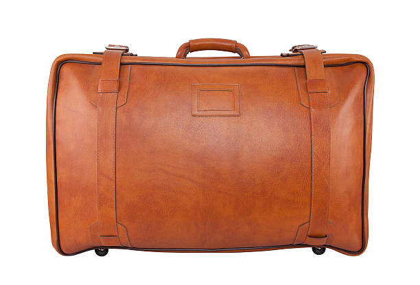 istock Old brown leather bag isolated on white with clipping path 514411474