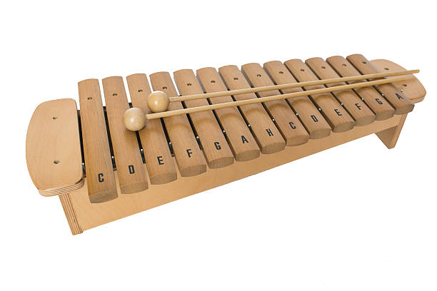 istock The xylophone and two mallets on the white background 514412284