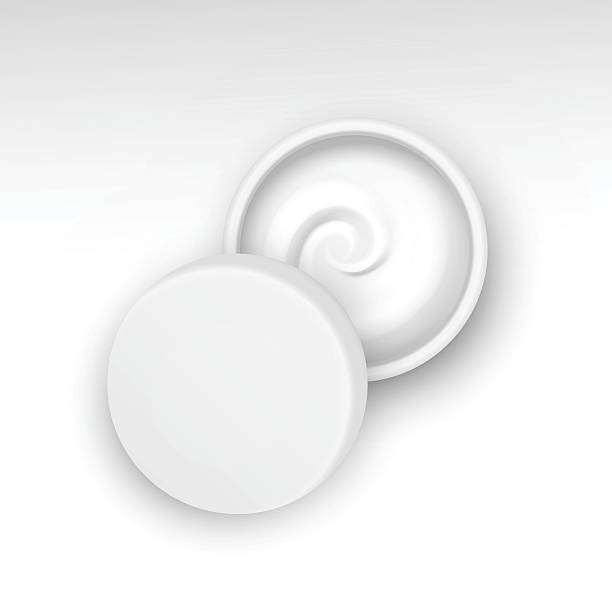 istock Vector Illustration of Blank Jar with Cream Swirl Isolated 514412522