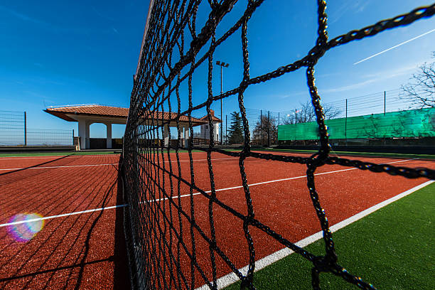 istock Tennis court on a private property 514414812