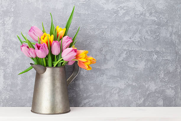 istock Fresh colorful tulip flowers bouquet 514415064