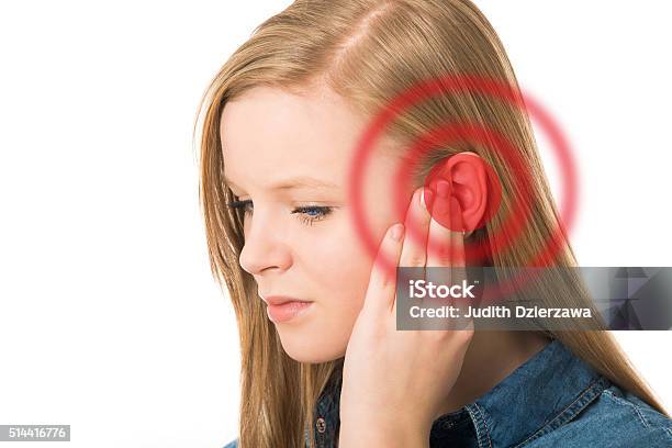 Tinnitus Stock Photo - Download Image Now - Tinnitus, Hearing Aid, Hearing Loss
