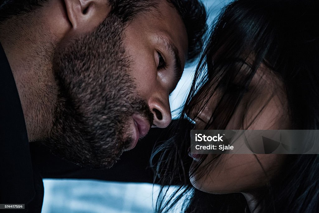 Couple going for the kiss Couple in love going for the kiss Couple - Relationship Stock Photo