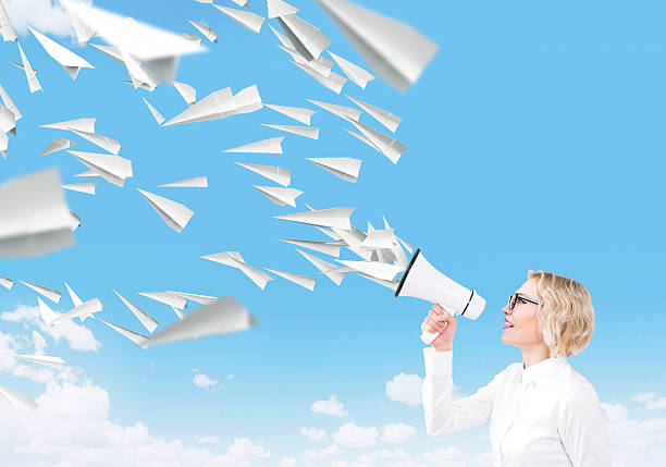 istock Woman with loudspeaker 514417780