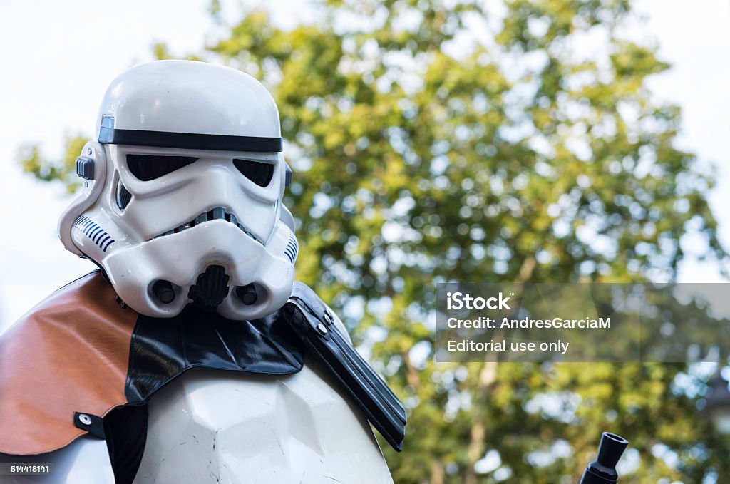 Star Wars Stormtrooper w Retiro Park w Madrycie - Zbiór zdjęć royalty-free (Star Wars)