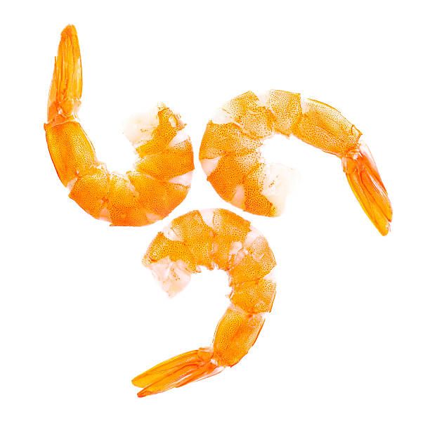 istock tiger shrimps. tail of prawns isolated on a white background 514418372