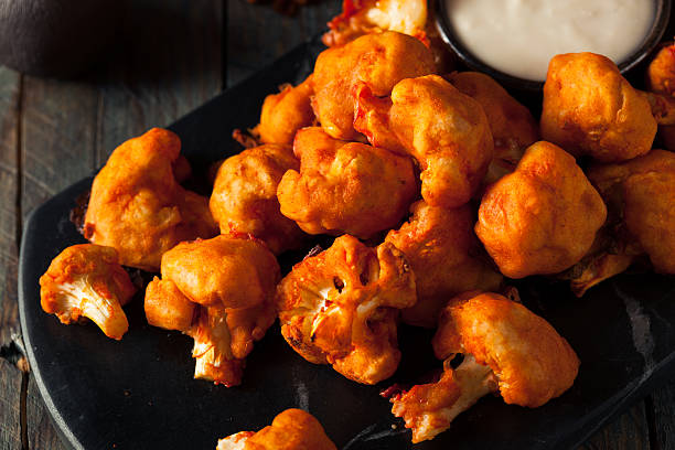 istock Spicy Breaded Buffalo Chicken Cauliflower 514418422