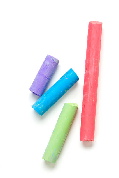 colorful chalks stock photo