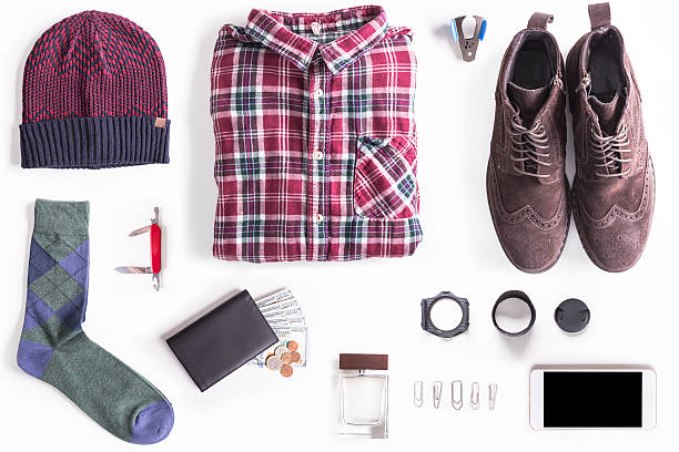 Flat lay shot of Lumbersexual style guide.