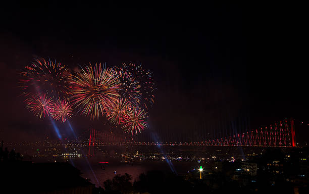 istock fireworks over bridge in Istanbul, Turkey 514420293
