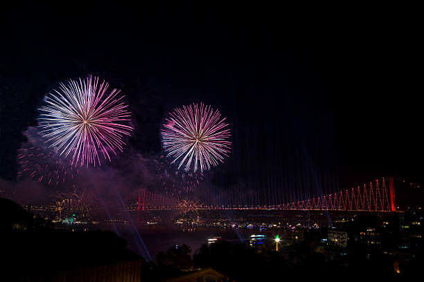 istock fireworks over bridge in Istanbul, Turkey 514420299