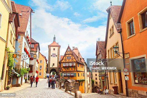 The Plonlein Rothenburg Ober Der Tauber Bavaria Germany Stock Photo - Download Image Now