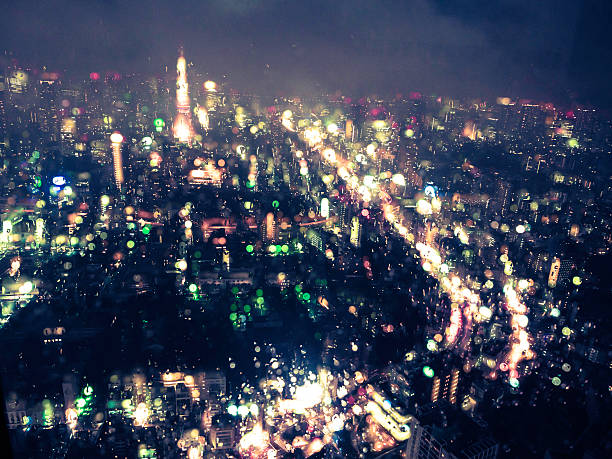Focus on the dew,short in Tower Roppongi Hills Mori Tower is a central ward of Tokyo