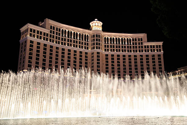 Bellagio in Las Vegas Las Vegas, Nevada, USA - July 1, 2014: The fountains at Bellagio Hotel on the Strip in Las Vegas, Nevada bellagio stock pictures, royalty-free photos & images