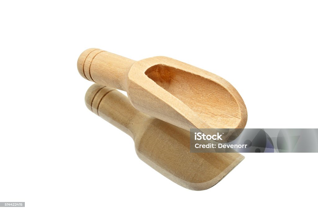 Small Lying Brown Wooden Kitchen Shovel Brown Stock Photo