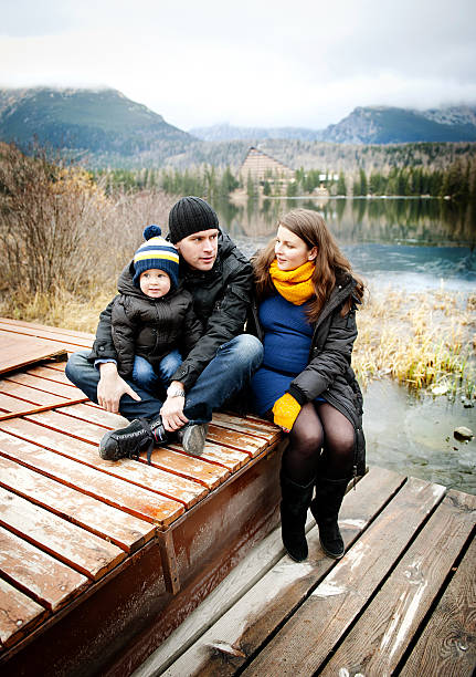 istock Family with little boy on pier 514422513