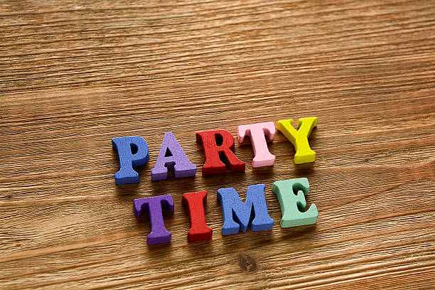istock party time  letters   on   wood 514422636
