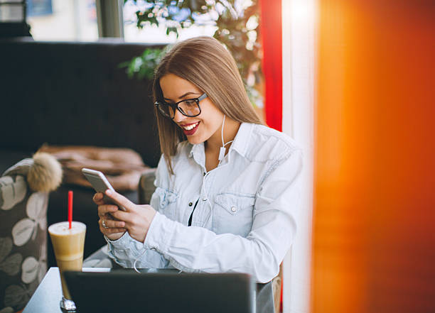 istock Woman with headphones 514423010