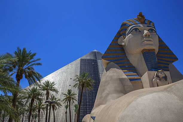 Luxor Hotel in Las Vegas, Nevada Las Vegas, Nevada, USA - July 1, 2014: The replica of Sphinx at Luxor Hotel in Las Vegas, Nevada. luxor las vegas stock pictures, royalty-free photos & images
