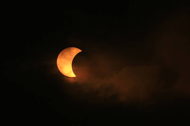 istock Partial solar eclipse on 9 March 2016 in Bangkok, Thailand 514424250