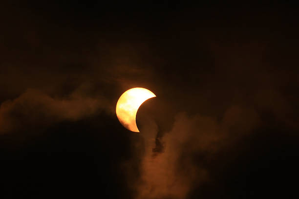 istock Partial solar eclipse on 9 March 2016 in Bangkok, Thailand 514424416
