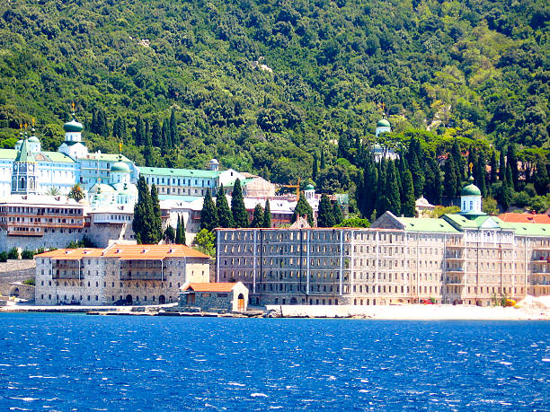 istock Holy monastery of Athos 514437239