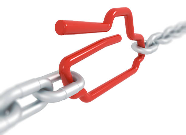 istock Red tanksymbol blocked with metal chains - military concept 514439283