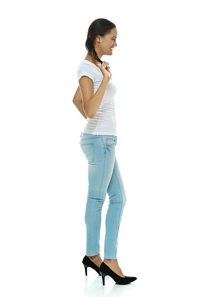 istock Smiling casual woman looking away 514439691