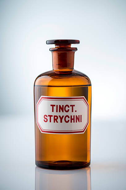 Bottle Of Strychnine Poison Stock Photo - Download Image Now