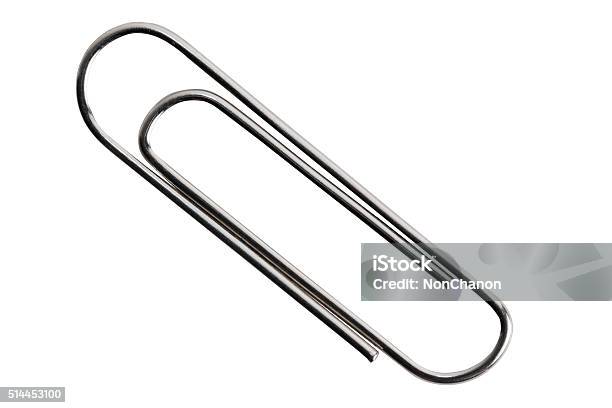 Isolated Paper Clip With Path Stock Photo - Download Image Now - Paper Clip,  Cut Out, White Background - iStock