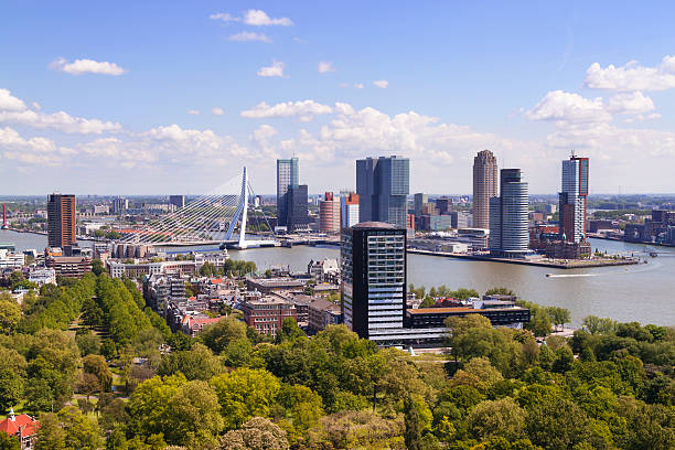 istock Rotterdam, Netherlands. City skyline on sunny day. 514453416