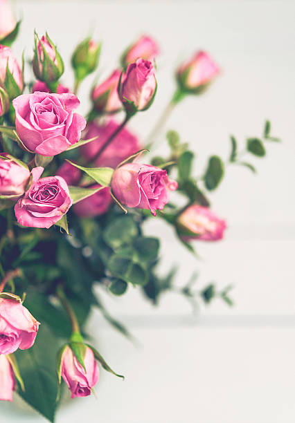 istock Mother's Day rose bouquet in vase from above 514455000
