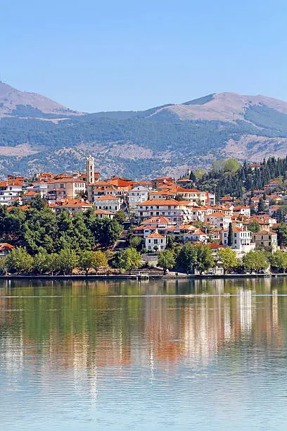 City Kastoria and Lake Orestiada, Greece