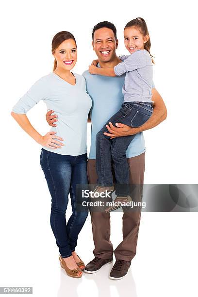 Family Standing Together Stock Photo - Download Image Now - Family, White Background, Cut Out