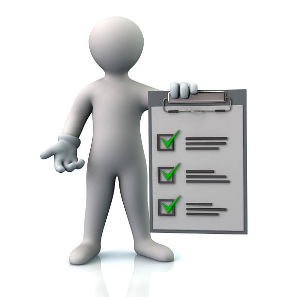 istock Illustration of man and check list 514461500