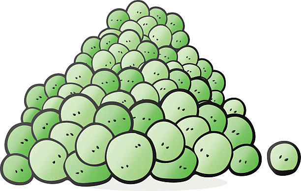 comic erbsen im pod - green pea pea pod vegetable cute stock-grafiken, -clipart, -cartoons und -symbole