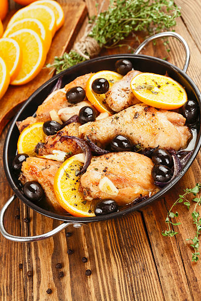 istock Chicken with oranges and olives 514463226