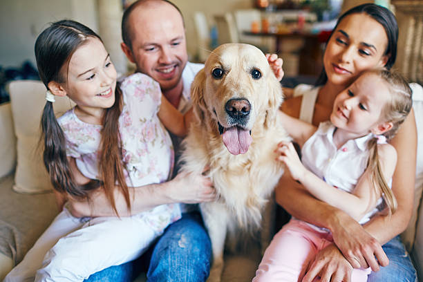 istock Family with dog 514464408