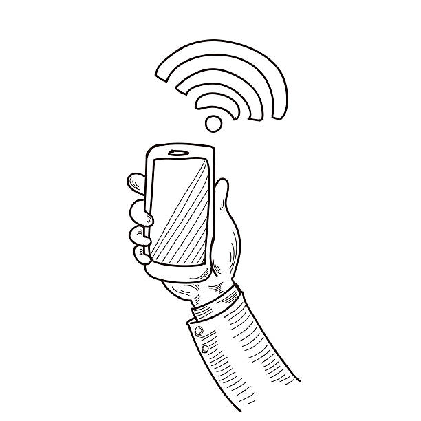 wi-fi - ding stock illustrations