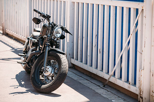 Marseille, France - June 30, 2015: High power motorcycle Harley-Davidson. Harley-Davidson sustains a large brand community which keeps active through clubs, events, and a museum.