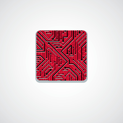 Cpu Square Picture Vector Technology Cpu Design With Square Microprocessor Scheme Stock ...