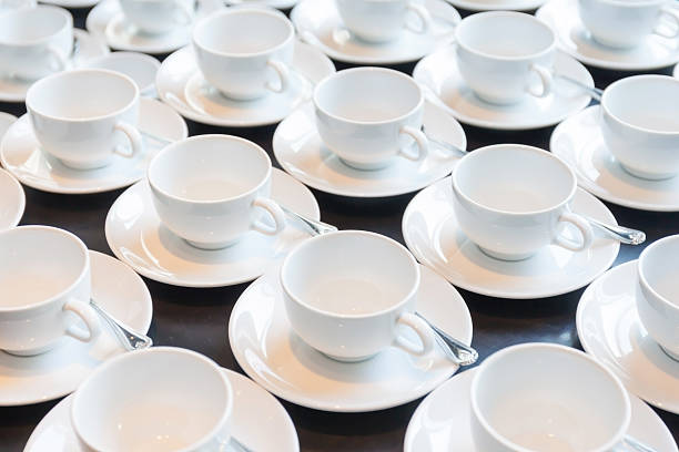 istock Preparing new sets of coffee cup for conference breaking time. 514474064
