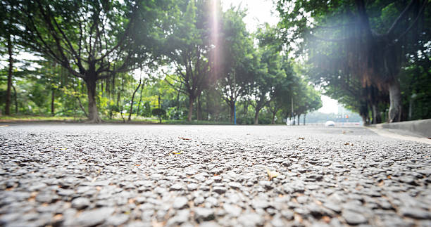 istock Country road from the ground level 514474386