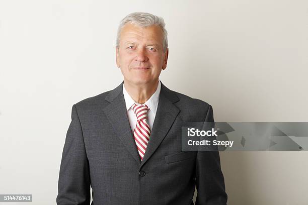 Senior Businessman Portrait Stock Photo - Download Image Now - Suit, Men, 60-64 Years